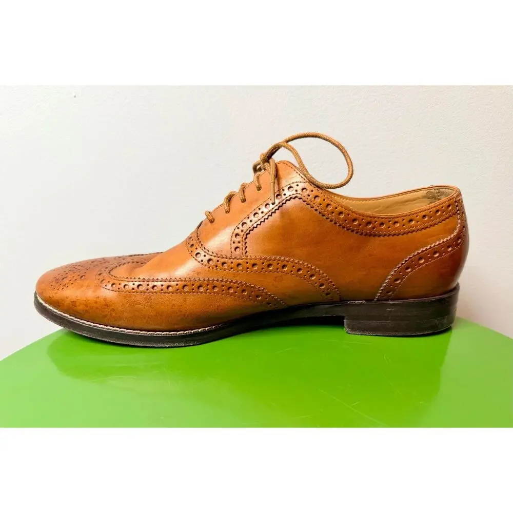 Cole Haan Mens Cambridge Oxford Wingtip Dress Shoes C12915 Brown Leather Size 11